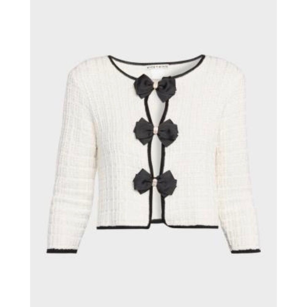 Alice + Olivia “Akira” Bow Cardigan sz 10 BNWT!